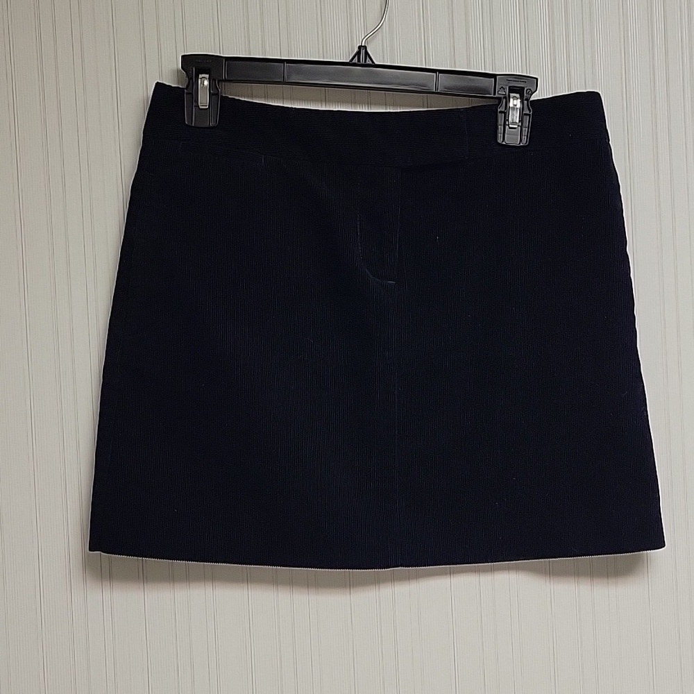 J Crew navy corduroy mini skirt sz 4. School uniform academia preppy